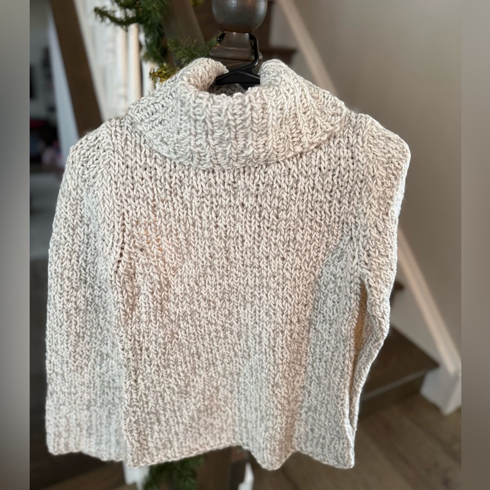 Express Cream Cowl Neck Sweater